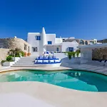 Villa Kiya - Beachfront Villa With Mykonos Town And Sunset Views فيلة Mykonos Town