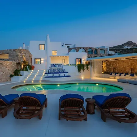 Villa Kiya - Beachfront Villa With Mykonos Town And Sunset Views *